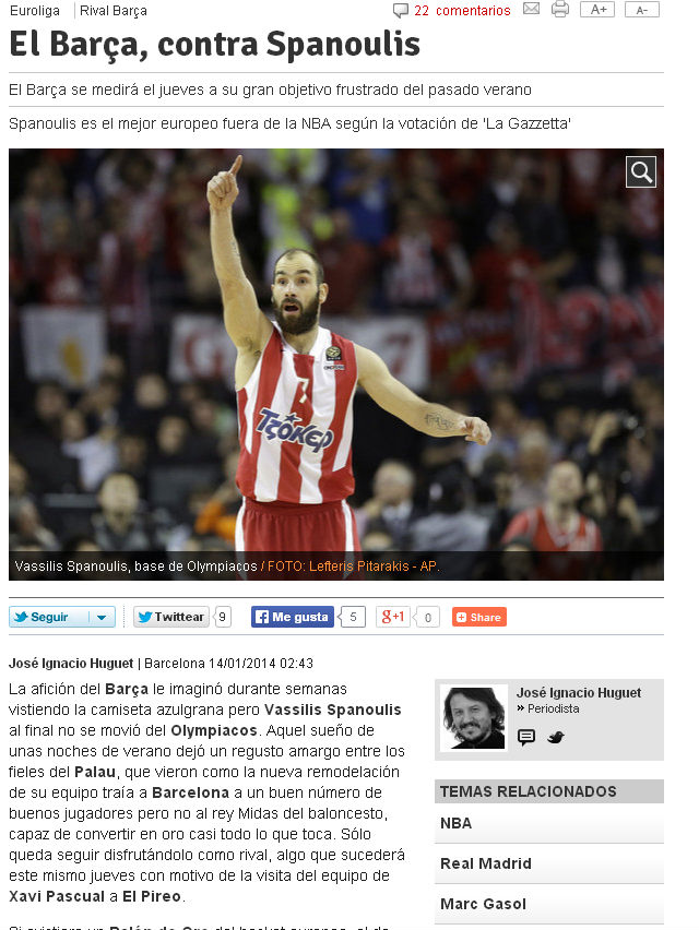 “O Σπανούλης τη Χρυσή Μπάλα”