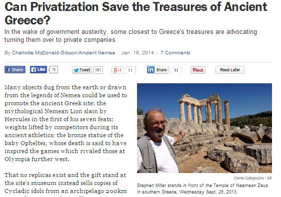 «Τα μνημεία δεν πωλούνται»