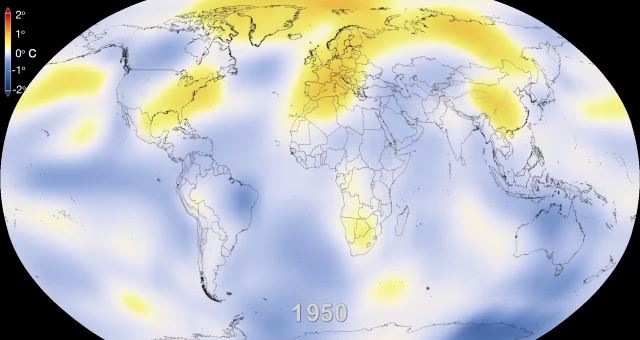 ΒΙΝΤΕΟ-Η αύξηση της θερμοκρασίας στη Γη τα τελευταία 60 χρόνια
