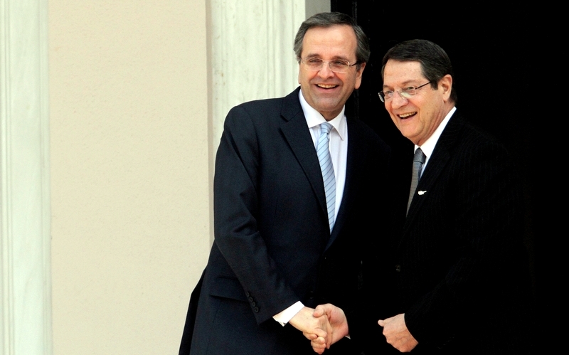 Άρχισε η συνάντηση Σαμαρά-Αναστασιάδη