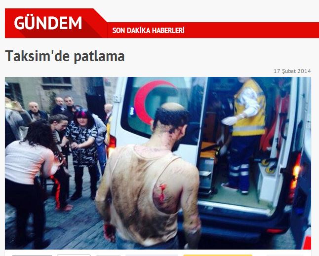 TΩΡΑ-Έκρηξη στην πλατεία Ταξίμ