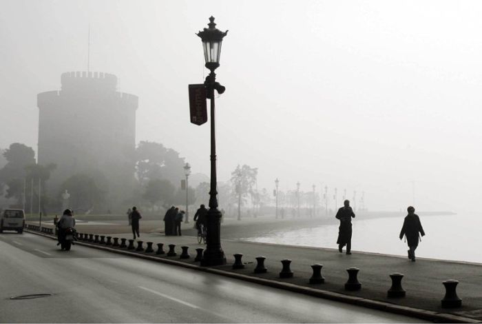 Πέπλο ομίχλης ξανά στη Μακεδονία