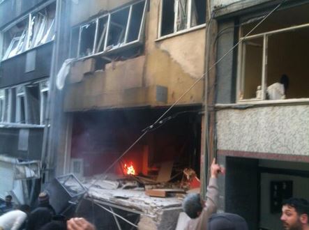 ΦΩΤΟ από το σημείο της έκρηξης