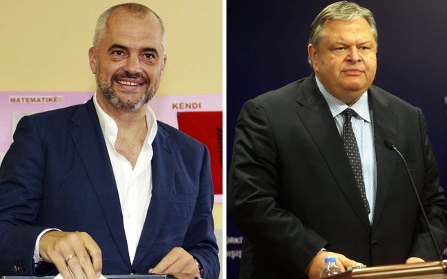 Ο Βενιζέλος συναντήθηκε με τον πρωθυπουργό της Αλβανίας