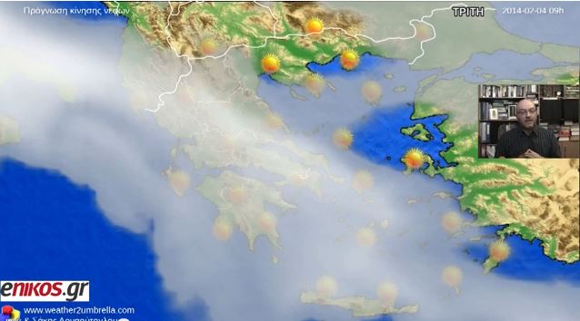 ΒΙΝΤΕΟ-Ο καιρός της εβδομάδας από τον Σάκη Αρναούτογλου
