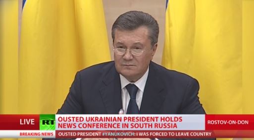 Γιανουκόβιτς: Ζητώ συγγνώμη από τον ουκρανικό λαό