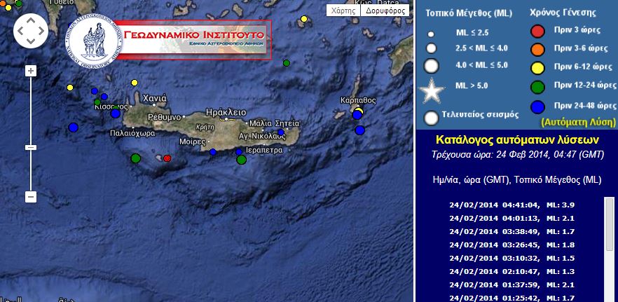 ΤΩΡΑ-Σεισμός 3,9 R στη Γαύδο