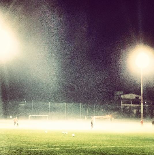 ΦΩΤΟ-Με ομίχλη η προπόνηση του Ολυμπιακού