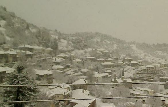 ΦΩΤΟ-Στα λευκά η Γορτυνία