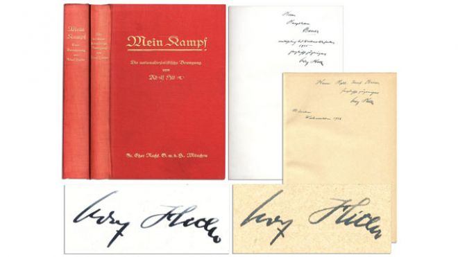 «Ο Αγών μου» με υπογραφή Χίτλερ: 65.000 δολάρια…