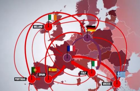 ΒΙΝΤΕΟ-Bloomberg: Η ευρωπαϊκή κρίση χρέους σε καρτούν