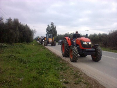 Στους δρόμους οι αγρότες της Φθιώτιδας
