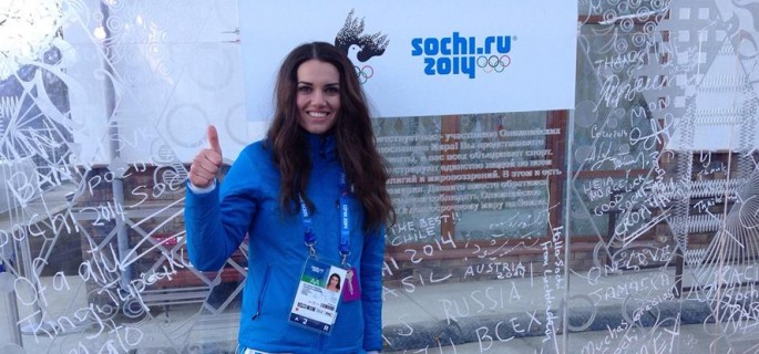 Το χαμόγελο της Ελληνίδας σημαιοφόρου στο Σότσι