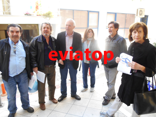 Διαμαρτυρία στα γραφεία του ΕΟΠΠΥ Χαλκίδας