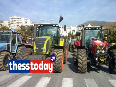 ΒΙΝΤΕΟ-Τα τρακτέρ μπήκαν στην Καβάλα