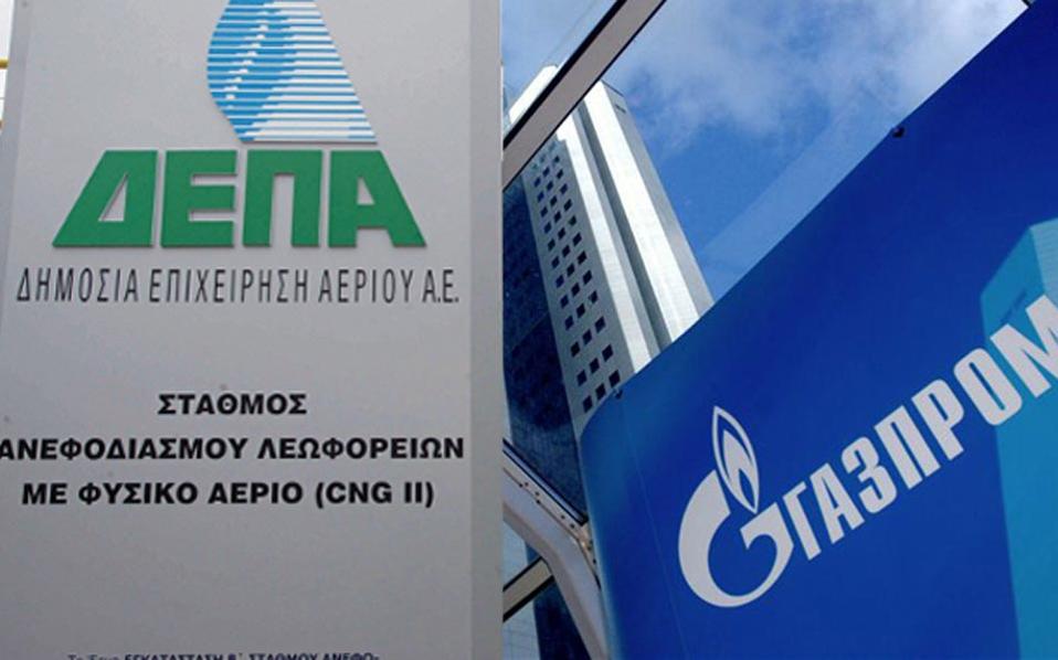 Η υπογραφή της σύμβασης με τη Gazprom