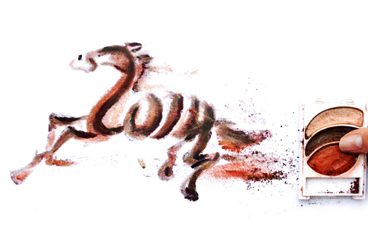 perierga.gr - Απίθανα έργα τέχνης με προϊόντα μακιγιάζ!