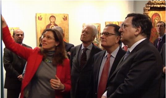 Το μουσείο Μπενάκη επισκέφθηκε ο Μπαρόζο