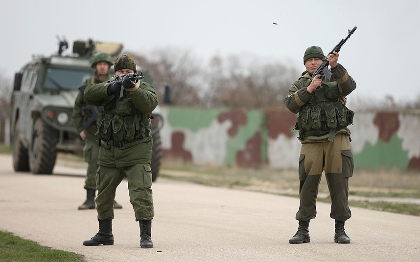 Ρώσοι στρατιώτες εκδίωξαν Ουκρανούς συνοριοφύλακες