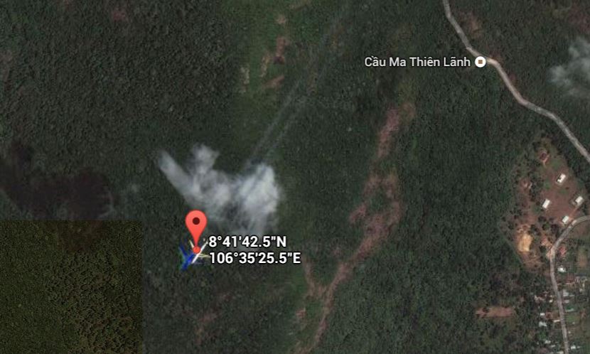 Σάλος με φωτογραφία αεροσκάφους πάνω από το Βιετνάμ