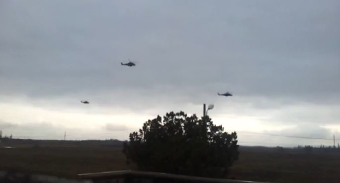 ΒΙΝΤΕΟ-Ρωσικά ελικόπτερα στην Κριμαία