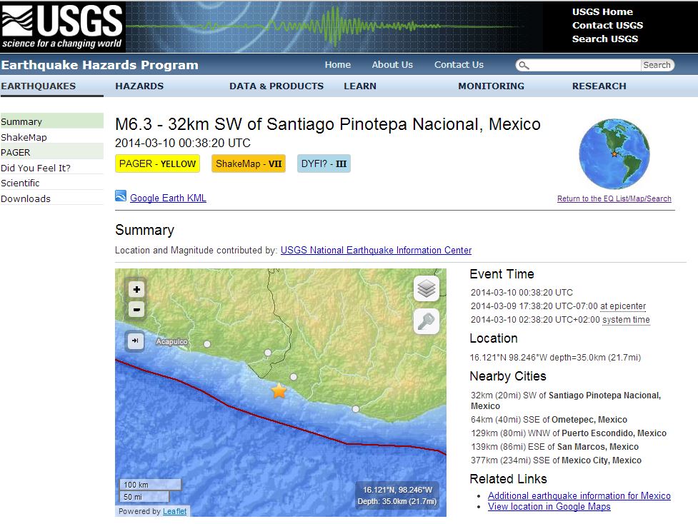 Σεισμός 6,3 R στο Μεξικό