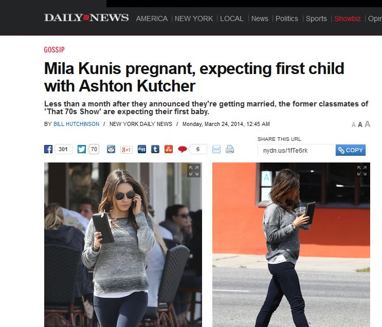 Έγκυος η Mila Kunis
