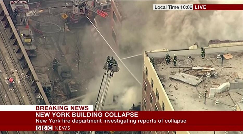 ΤΩΡΑ-Έκρηξη στη Νέα Υόρκη-Κατέρρευσε κτίριο