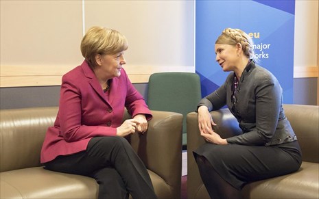 ΦΩΤΟ-Συνάντηση Μέρκελ-Τιμοσένκο