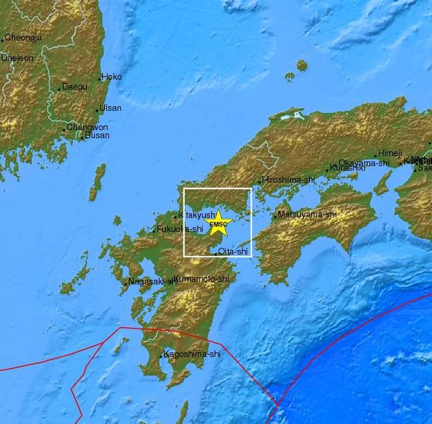 Σεισμός 6,3 βαθμών νότια της Ιαπωνίας