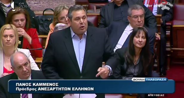 ΒΙΝΤΕΟ-Καμμένος: Βάζουμε την υπογραφή μας στην πρόταση δυσπιστίας