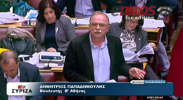 ΒΙΝΤΕΟ-Παπαδημούλης: Για Όσκαρ η δήλωση Χαρακόπουλου