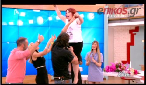 BINTEO-H Ζαρίφη χόρεψε πάνω στο τραπέζι