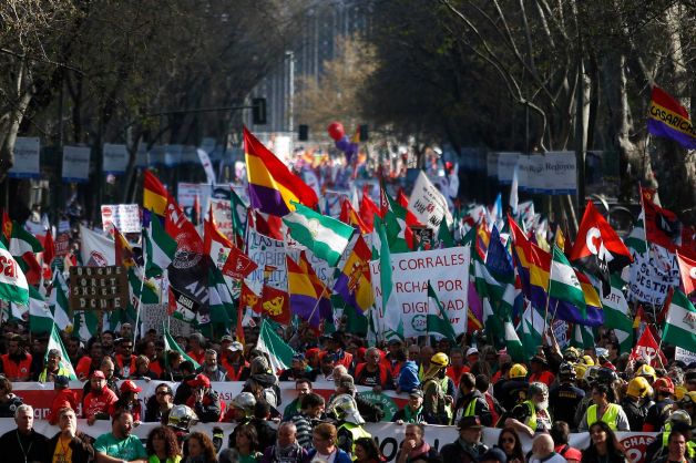 «Πορείες αξιοπρέπειας» στη Μαδρίτη
