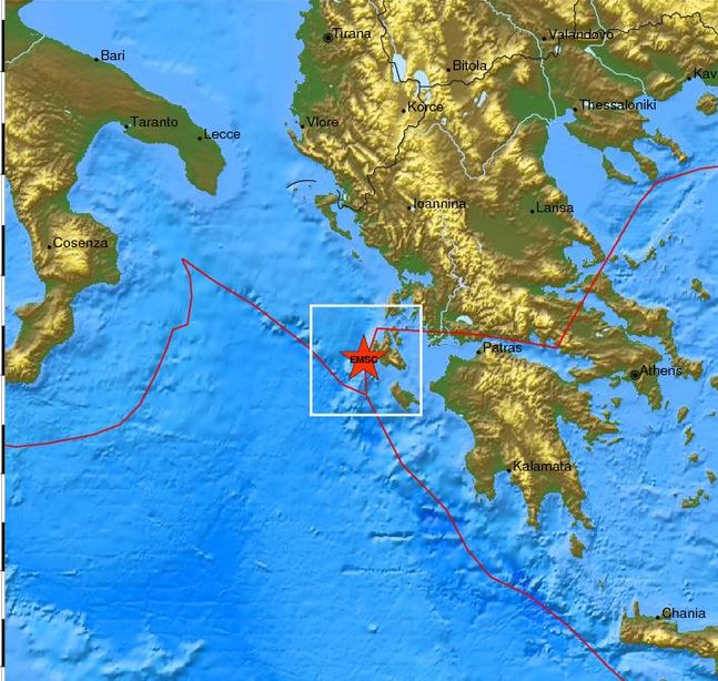 4,8 R δίνει το σεισμό το Ευρωμεσογειακό
