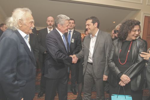 Τι είπαν Τσίπρας-Γλέζος στον Γερμανό πρόεδρο