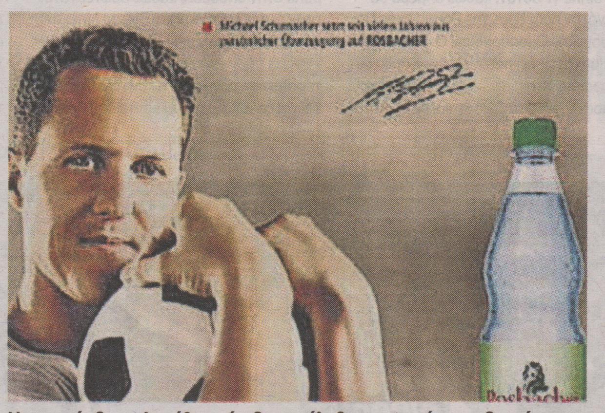 Αντιδράσεις για τη διαφημιστική αφίσα με τον Σουμάχερ