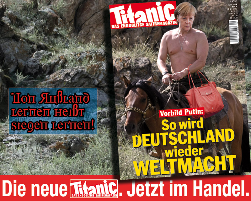 ΦΩΤΟ-Θύμα της γερμανικής σάτιρας και η Μέρκελ