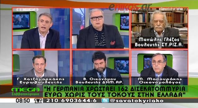 ΒΙΝΤΕΟ-Γλέζος: Η Γερμανία μας χρωστάει 162 δισ. €