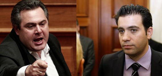 ΦΩΤΟ-Μάχη Καμμένου-Παπαδόπουλου