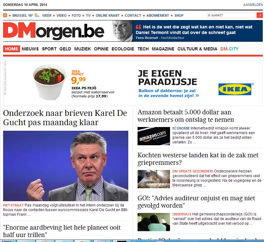 Η De Morgen για την έκρηξη στο κέντρο της Αθήνας