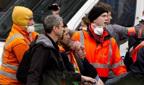 ΦΩΤΟ-28 τραυματίες στις Βρυξέλλες