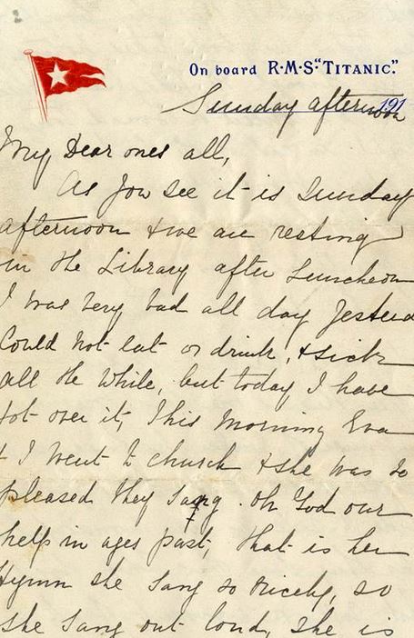Μία επιστολή από τον Τιτανικό πουλήθηκε για 144.000 ευρώ