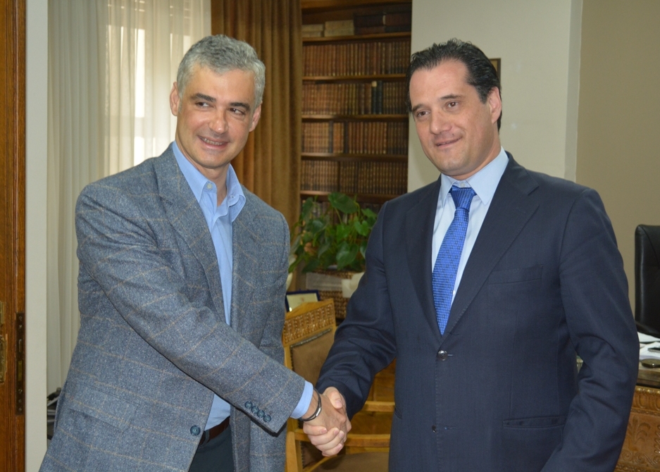 ΦΩΤΟ-Συνάντηση Άδωνι-Σπηλιωτόπουλου