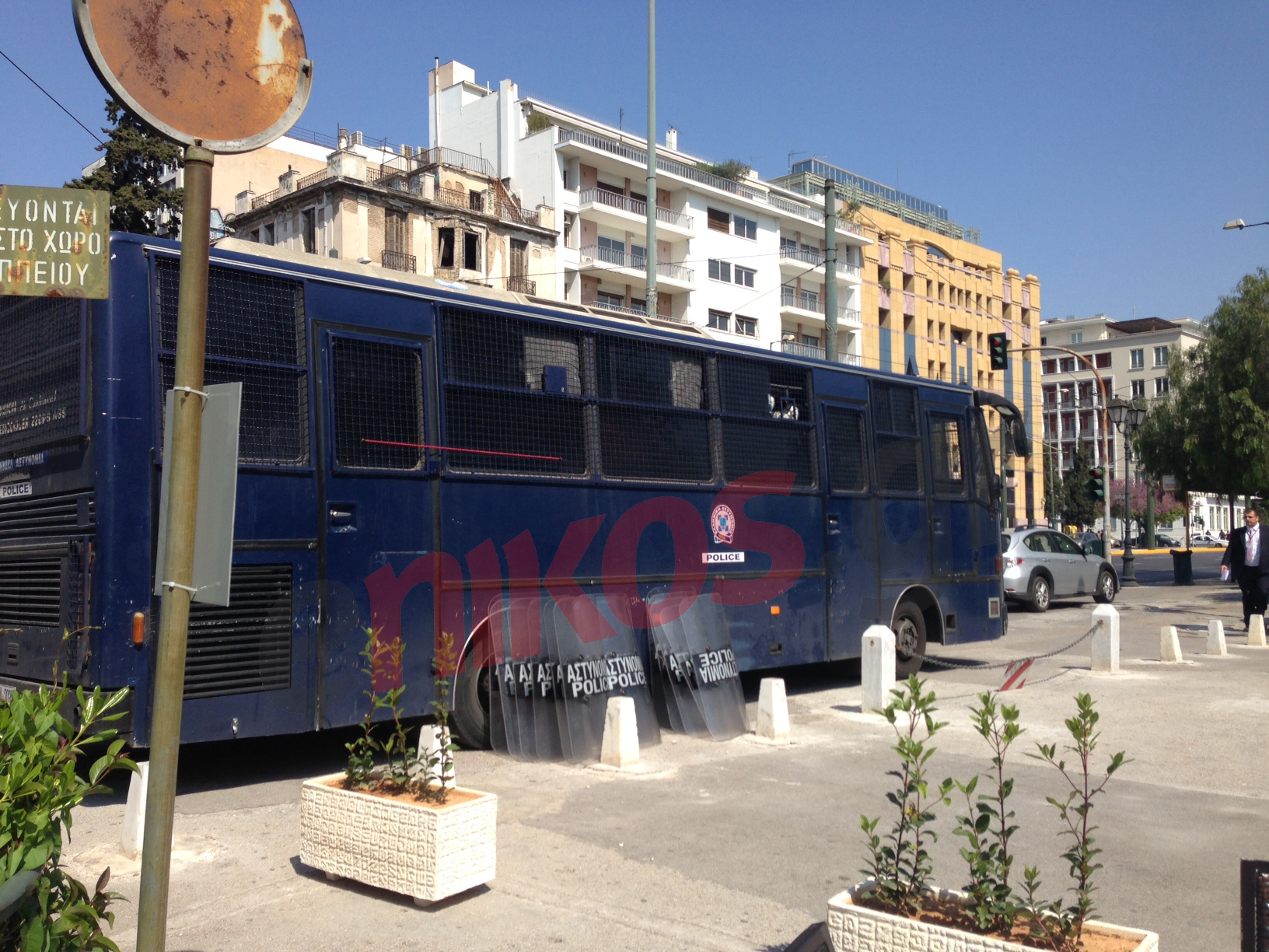 ΦΩΤΟ-Φρούριο το κέντρο λόγω Eurogroup