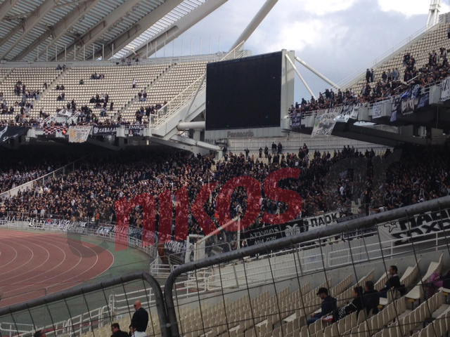 ΦΩΤΟ-Το τεράστιο πανό των οπαδών του ΠΑΟΚ