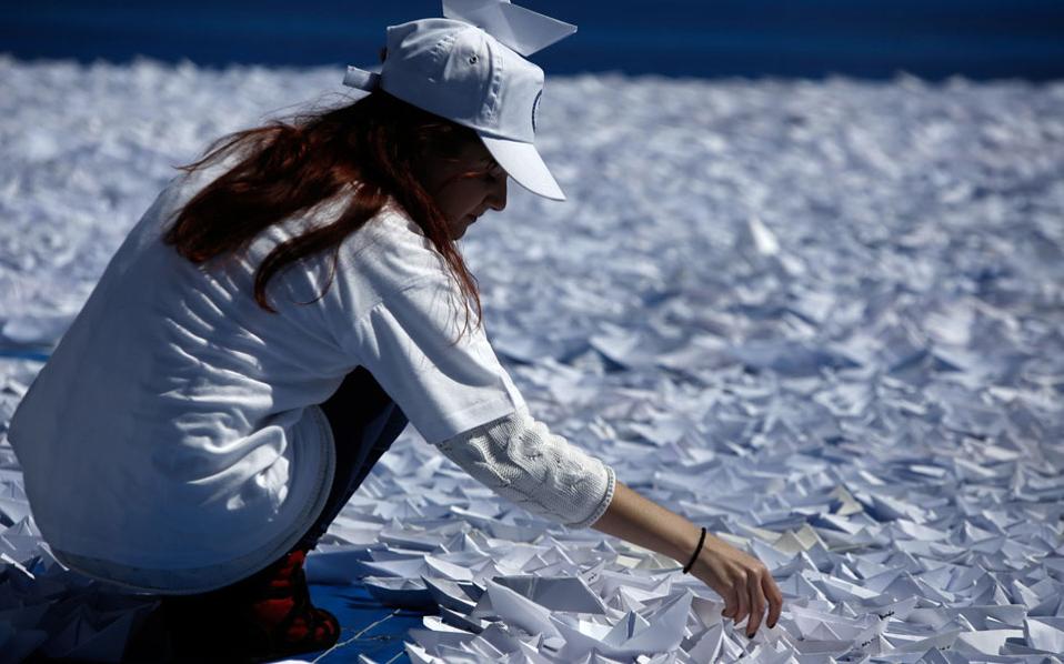 Ρεκόρ Γκίνες για το χάρτινο περιστέρι της ειρήνης