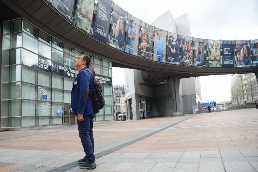 ΦΩΤΟ-Οι συναντήσεις του Θεοδωράκη στις Βρυξέλλες