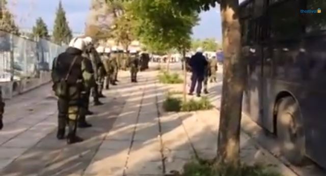 ΒΙΝΤΕΟ-Ένταση έξω από το γήπεδο της Τούμπας