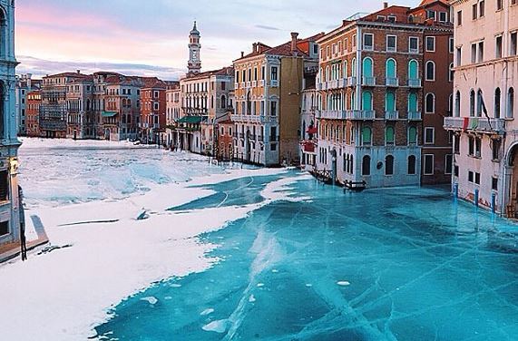 ΦΩΤΟ-Αν η Βενετία πάγωνε…